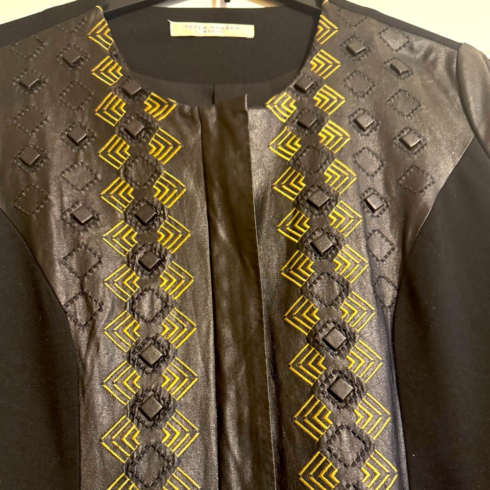 Peter Nygard Leather& Knit Jacket - image 1